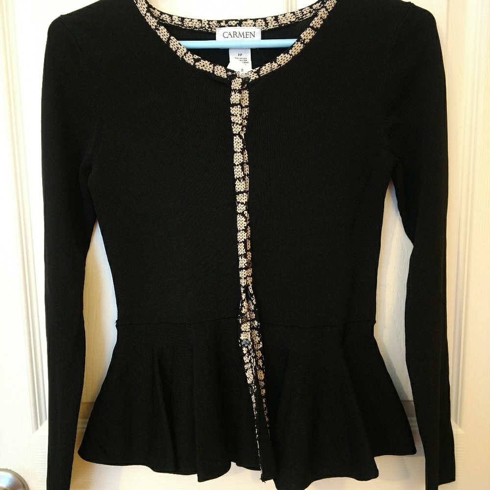 COPY - Carmen Petite Peplum Sweater. Gorgeous!